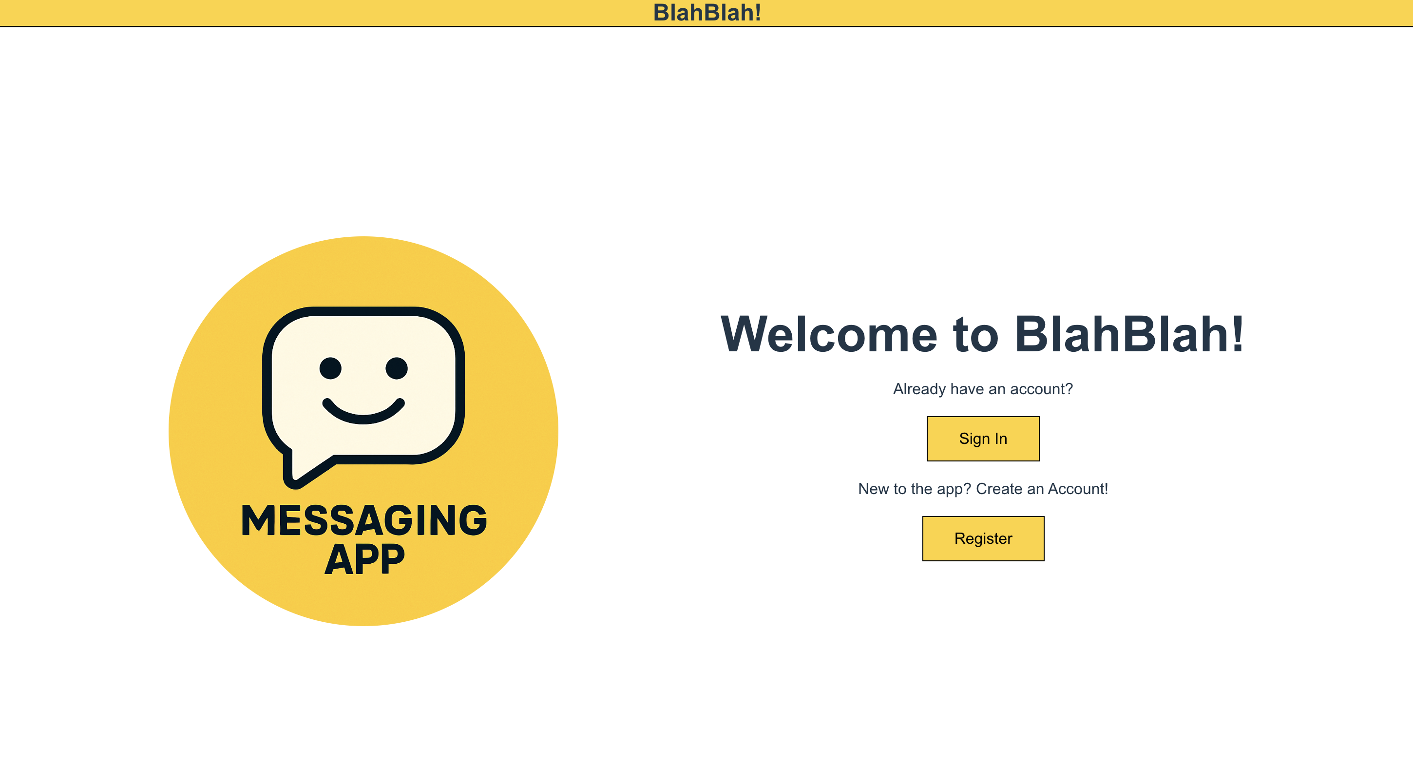 Messaging Application project image